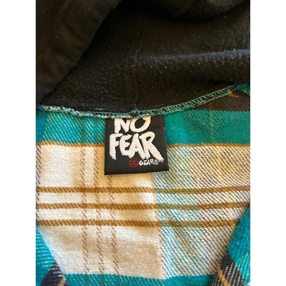 Vintage No Fear Men’s Plaid Flannel Pullover size XL - Picture 6 of 6